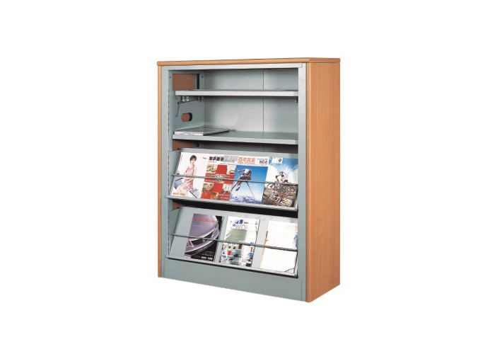 圖書(shū)館家具|期刊架、雜志柜|辦公家具|三層單面期刊架