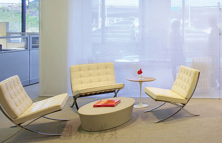 辦公沙發|現代真皮沙發|辦公家具|巴塞羅那休閑沙發|沙發|休閑沙發