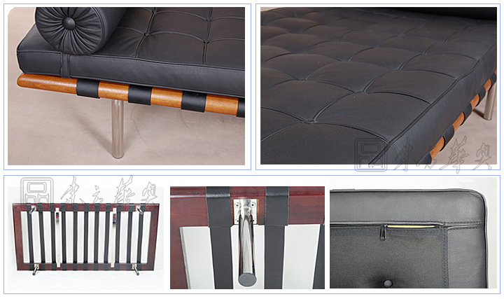 現(xiàn)代經(jīng)典休閑椅|真皮休閑椅|辦公家具|巴賽羅那休息床|休閑床