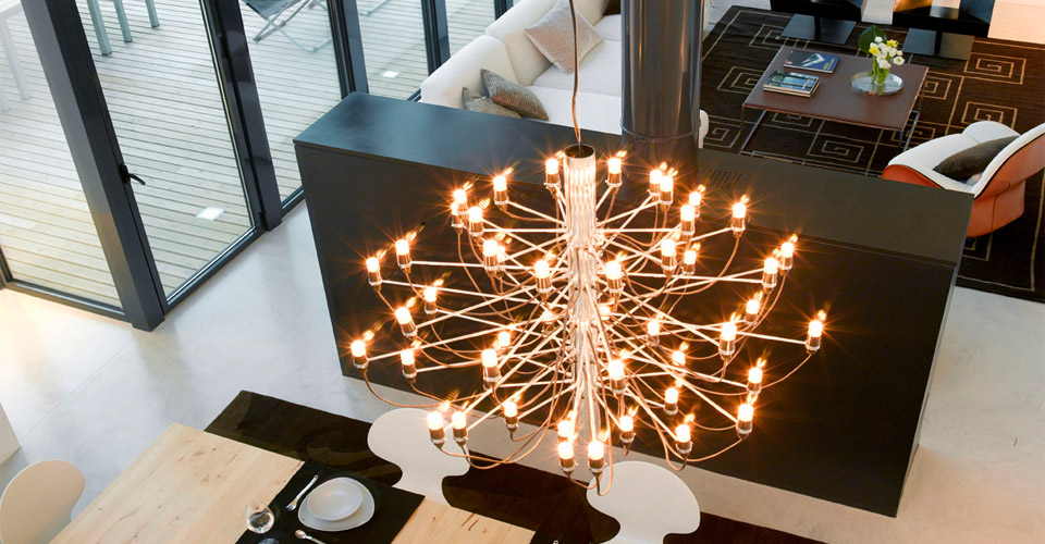 現代經典燈飾|吊燈|辦公家具|FLOS 2097 盛夏的果實30頭