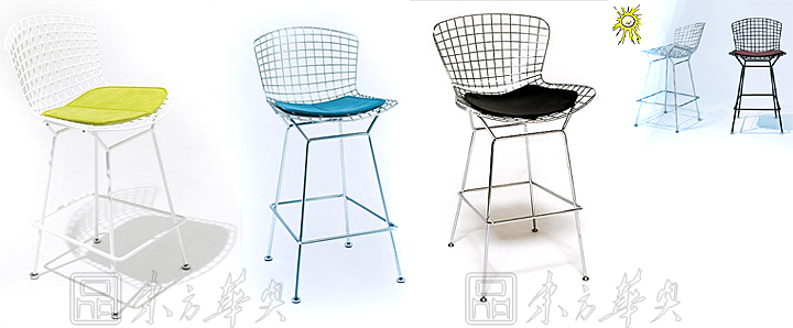現代經典休閑椅|鋼絲休閑椅|辦公家具|鉆石鋼絲椅|高腳休閑椅,吧椅,鋼絲椅