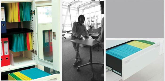 雙門二抽文件柜